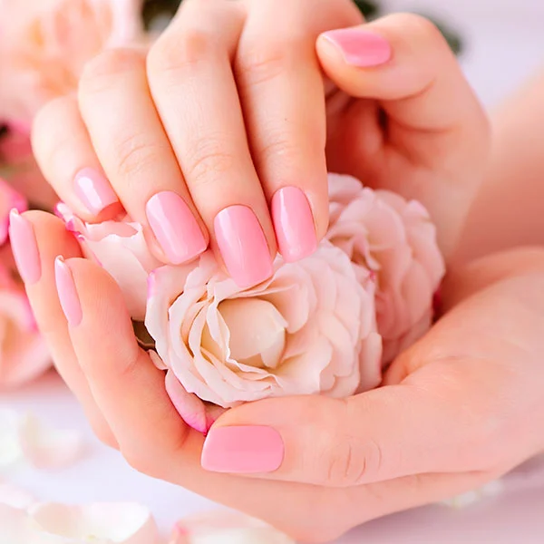 Esmalte rosa bebê
